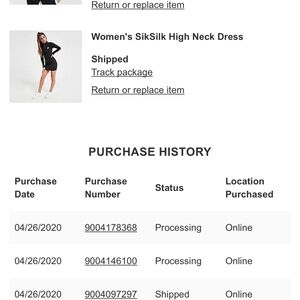 Women's Black High Neck Dress